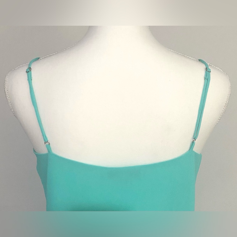 Naked Zebra Womens S Mint Green Cami Tank Top Boho Fall Festival Coastal Preppy - Picture 5 of 12